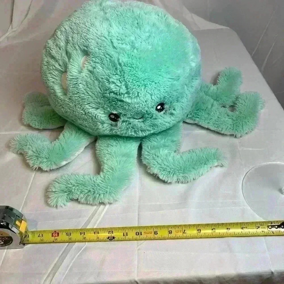 Stuffed Animal - Large Squishable Mint Octopus - Picture 7 of 8